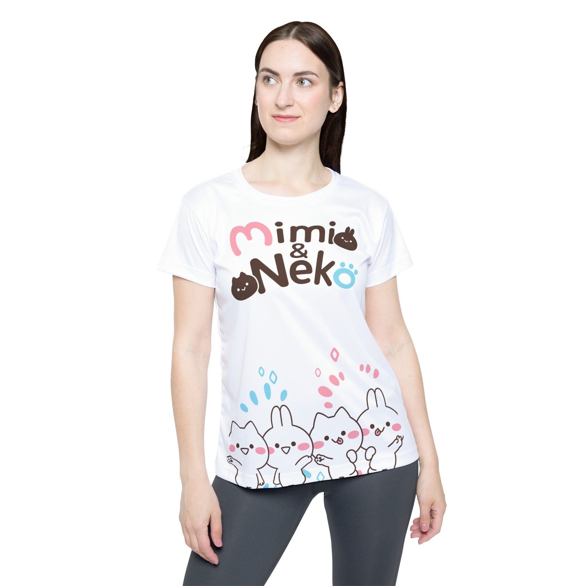 Mimi & Neko Cheerful AOP Tee